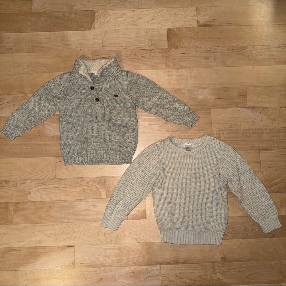 2 Carter’s Toddler Sweaters